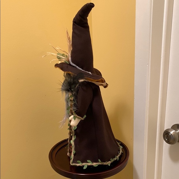 Enchanted Woodland Wizard Gnome with Staff and Satchel - Brown/British Tan NWT - Picture 8 of 14